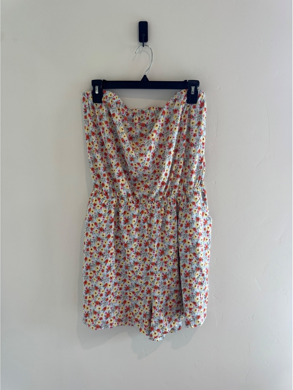 Forever 21+ Floral Strapless Romper Size 1X Cottagecore Summer Playsuit